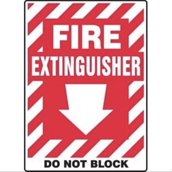 Accuform SAFETY SIGN FIRE EXTINGUISHER DO MFXG558XL MFXG558XL - main